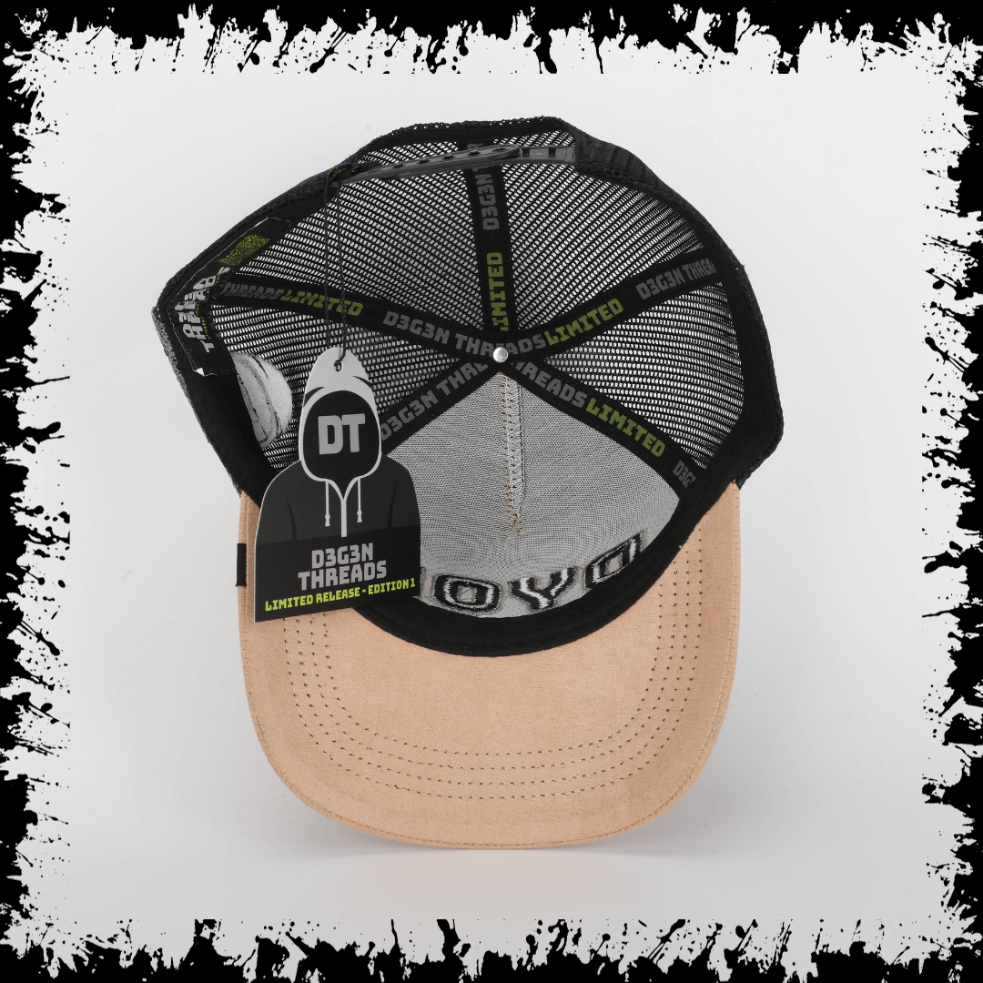 DYOR - Luxe Beige Suede Trucker Cap - Limited Edition