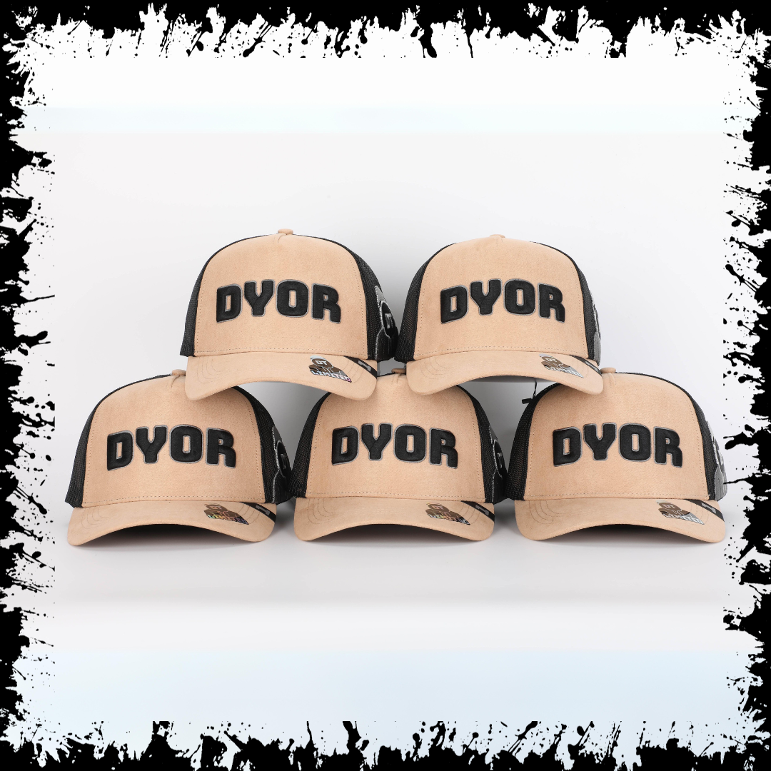 DYOR - Luxe Beige Suede Trucker Cap - Limited Edition