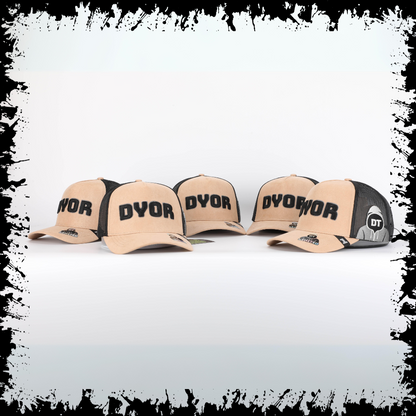 DYOR - Luxe Beige Suede Trucker Cap - Limited Edition